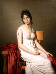 Ritratto di una giovane donna in bianco